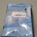 Navy Blue Sage Green White Striped Shower Curtain Stripes Geometric Abstract Artistic Modern Fashion Polyester Fabric Bathroom Decor 7070 Inch with Hook