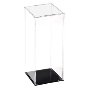 uxcell Acrylic Clear Display Case Box Dustproof Protection Showcase Cube Collectibles Show Box 3.9x3.9x11.8inch