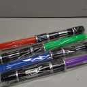 4 Pack 4 Colors Light up LED Saber, Light Swords with FX Sound(Motion Sensitive) and Realistic Handle, Expandable Light up Toy for Kid Adult, Warriors and Galaxy War Fighter, Halloween Party Xmas Gift