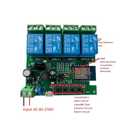 4 Channel USB 5V AC 85-250V Smart WiFi Wireless Dry Contact Relay Switch Module,Tuya Smart Life app Remote Control,Compatible with Alexa Google Home