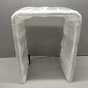 Acrylic 17.7" H Small Stool for Adults,Acrylic Shower Bench Stool Chair Seat for Bathroom Shower 10.2" D x 13.8" W x 17.7" H