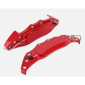 Brembo Brake Caliper Covers, 2Pcs Aluminum Alloy Red Disc Brake Caliper Cover Car Universal Disc Brake Caliper Fake Covers Left amp Right Accessories Refit(M)