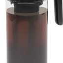 Goodful Cold Brew Iced Coffee Maker, Durable, Shatterproof Tritan Pitcher, LeakProof Lid, Large Capacity with Deluxe Stainless Steel Filter, 2.25Quart, Black