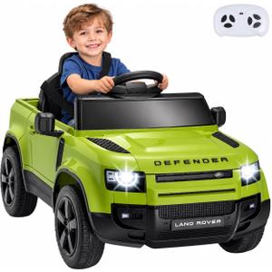 12V Licensed Land Rover Ride On Car for Kids Age 3+, Green
