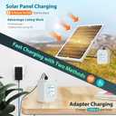 Battery Backup for Solar Fountain Water Pump Backup Battery 2600mah, DC5521 Compatible with FEOXSHAL Solar Fountain Only