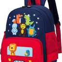 willikiva Cute Zoo Little 3d Backpack Kids Backpack for Boys and Girls Toddler Backpack Waterproof Preschool (Red)