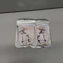 2 x Christmas Tree Decorations, Acrylic Christmas Tree Ornaments, Double-Printed Animal Hanging for Christmas Tree, Home Decor, Children's Gifts (Cow)