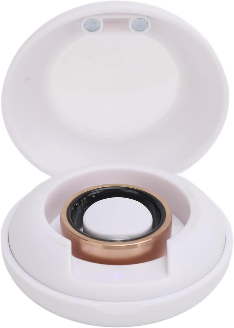 Yunseity Smart Health Ring, Sleep Monitoring Rechargeable IP68 Waterproof Fitness Tracker Smart Ring Step Counting with APP for Men for Birthday Gift