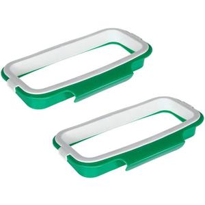 Unomor Kitchen Garbage Bag Holder over Cabinet Door Hanging Trash Bag Rack Space Saving Organizer for Pantry Laundry Utility Bathroom