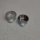 Mechpia 2 Pieces Crate Dog Bowl, Removable Stainless Steel Pet Kennel Hanging Food Water Feeder Bowl Cage Coop Cup for Puppy Medium Dog Cat Rabbit Ferret Bird (Blue, Green)