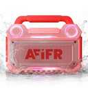 AFIFR Outdoor Bluetooth Speaker, 160W Loud Bass! Rugged, IP67 Waterproof, 24H Playtime with Lights, Wireless TWS Pairing Portable Speakers for Party, Outsides, Travel, Beach, Garage (Rose Blaze)