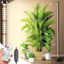 Standing Grow Light with Auto-Timer, 24W Vertical Grow Lights for Indoor Plants,10 Adjustable Spectral Levels，252 LEDs 24W Detachable Full Spectrum Plant Lights for Wide Area Coverage in Indoor Plants