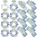 Bridesmaid Proposal Gifts 8pcs Hair Claw Clips & 8pcs Satin Hair Ties Scrunchies Bachelorette Party Bridal Shower Present Good ideas Gift for Wedding Party Favors White&Dusty Blue