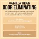 Vanilla Two Pack Odor Eliminating Highly Fragranced Candle - Eliminates 95% of Pet, Smoke, Food, and Other Smells Quickly - Up to 80 Hour Burn time - 12 Ounce Premium Soy Blend, 3.5 inches x 4 inches