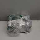 Large Bamboo Storage Box with Removable Tray Kit - Decorative Box Set, Glass Jars, and Accessories Wooden Storage Kit and Accessories Tool.Birthday Gifts. (Black)