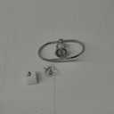 WOLIBEER Chrome Towel Ring,Crystal Hand Towel Holder,Bath Oval Hand Towel Rack Hanger Wall Mounted Bling Bathroom Accessories