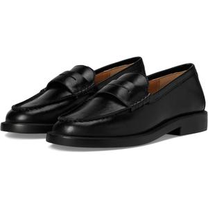 Steve Madden Women's Madison Loafer, Black Leather, 10