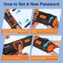 Bike Locks Heavy Duty Anti Theft, Combo Bike U Lock, 4-Digit Resettable Combination E-Bike Large U Shaped Lock for Electric Bike, Bicycle, Escooter, Motorcycle,Door