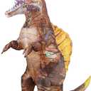 Blow Up Dinosaur Costume Adult,Spinosaurus Costume,Dinosaur Costume Halloween for Adult (Brown)
