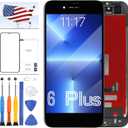 Original 5.5 inch LCD Screen for iPhone 6 Plus Screen Replacement for iPhone 6 Plus A1522 A1524 LCD Display Full HD Touch Digitizer Assembly OEM Repair Kit with Tools(Black)