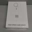 16W RPM High-Speed Hair Dryer for Fast Drying, Quiet lonic Blow Dryer with Frizz Control & No Heat Damage, Lightweight Travel Hair Dryer with Magnetic Nozzles for Curly & Straight Hair (Gray)