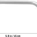 VILLCASE 5.90 Inch Metal Purse Frame with U-Shaped Carry Handle Durable Kiss Lock Clasp for DIY Handmade Clutch Coin Purse and Small Tote Bag Making Supplies