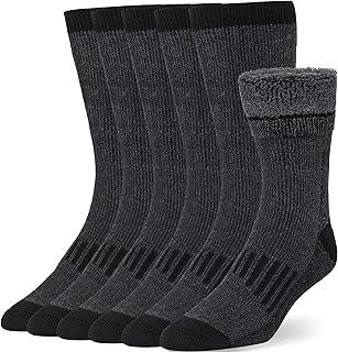 Merino Wool Socks for Men Women Winter Thermal Socks Warm Thick Cozy 3 Pairs, M/L