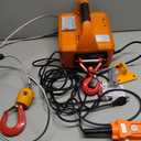 3-in-1 1500W Electric Hoist Winch, 120V Portable Electric Hoist with Remote (Manual/Cable/Wireless), 1500 lbs Capacity, 16 ft/min Speed, 25ft Height for Garage, Warehouse (Orange)