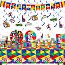 74 Pcs Soccer Party Supplies and Soccer Party Decorations Set | Includes Tableware and Decorations for Watch Parties, Championship Game Day, Soccer Fan Gatherings, and Birthdays