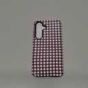 artslion for Samsung Galaxy S25 Case for Women Girl Men Boy, Shockproof Soft Silicone & Hard PC Shell Protective Case for Samsung Galaxy S25 - Brown Gingham Retro Checkerboard