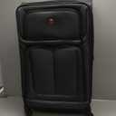 SwissGear Sion Softside Expandable Luggage, Dark Grey, Checked-Large 29-Inch