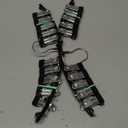 Legging Organizer for Closet, Metal Yoga Pants Hangers 2 Pack w/10 Clips Holds 20 Leggings, Space Saving Hanging Closet Organizer w/Rubber Coated Closet Organizers and Storage, Black