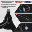 2-4" Lift Front Upper Control Arms for 1988-1998 K1500, 1992-1999 Yukon/ K1500 Suburban, 1988-1991 V1500 Suburban, 1995-1999 Tahoe, Front Tubular Suspension Control Arm for Chevy/GMC