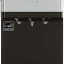 Brio Limited Edition Top Loading Water Cooler Dispenser - Hot & Cold Water, Child Safety Lock, Holds 3 or 5 Gallon Bottles - UL/Energy Star Approved (Stainless Steel)