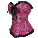 Hengzhifeng Plus Size Women Embroidered Boned Corsets Bustiers Top