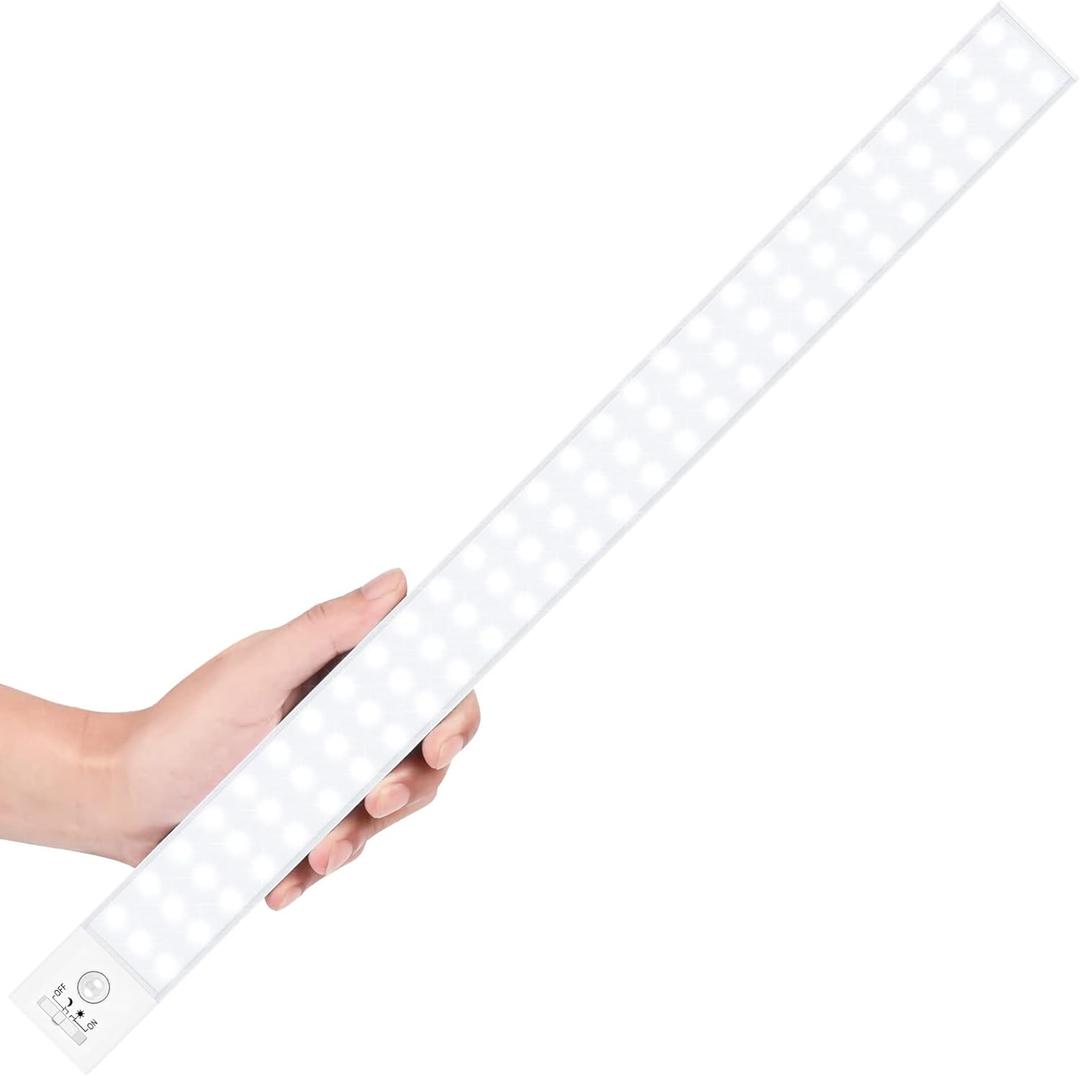 BLS 84 LED Closet Lights - Battery Powered, Super Bright Under Cabinet Lighting with Motion Sensor, Wireless, 3200mah Rechargeable Battery, 120 Days Run Time