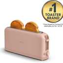 bella 2 Slice Slim Toaster, Fits-anywhere Kitchenware, 6 Setting Shade Control with Reheat & Cancel Buttons, Fits sourdough, 10 Long Slot, Anti Jam & Auto Shutoff, 900 Watt, Blossom