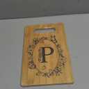 Personalized Monogrammed Cutting Board, Christmas & Wedding Gift, Unique Gift for Women & Couple - Letter P