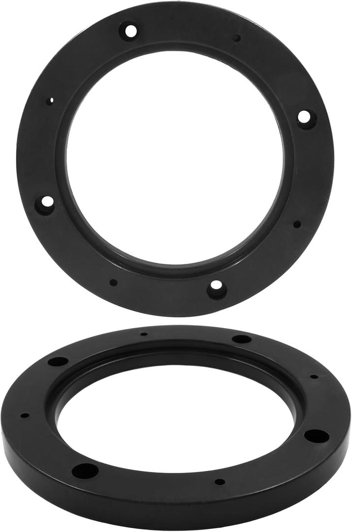 BokWin 2 Pcs Universal Fit Car Speaker Spacer 4 Inch Adaptor Ring Mounting Bracket Plastic Car Stereo Speakers Spacer(Black)