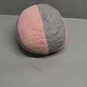 12 Inch Round Hugging Pillow Plush Toy Soft Plushies Throw Pillows Kids' First Ball Plush Toys for Home Decor Or Gift for Kids and Lovers (Pink&Gray)
