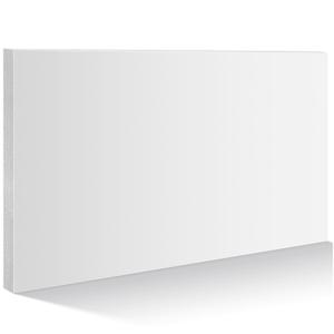 Wesiti Hdpe Plastic Sheets 3/4 Thick Hard Hdpe Polyethylene Sheet, High Density Polyethylene Board for Crafts Flat Panel DIY Materials for Home Decor Handcrafts (White,12 x 8 Inch)