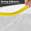 2 x Rubber Edge Trim, Self Adhesive L Shaped Edge Trim, Small Size Peel and Stick Edge Trim for Tile, Wall and Furniture Edges, Yellow Color, 10Ft