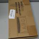 2 Pcs Boho Straw Clear Makeup Letter Pouch, Sunscreen SPF Bag Pouch, Waterproof Beach Toiletry Bag Accessories for Women