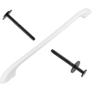 316443601 Oven Door Handle Compatible for Ken-More Elec-trolux Frigi-daire Electric Oven Range Stove Handle Replacement with 2 * 316433300 Range Handle Screws/Ken.More Oven Handle (White)