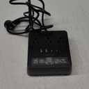 JACKYLED Alarm Clock with 4 USB Chargers Power Strip 3 Outlets 1700J Surge Protector Nightstand Dimmable Digital Clock with Dual Alarm and Snooze Function for Bedroom, Full Screen LED Display (Black)