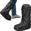 Walking Boot Cover for Tall Medical Cast Fracture Boot Foot Cast Cover Orthopedic Brace, Walker Boot Cover for Outdoor Rain Winter Snow, Medical Boot Protector with Anti-Slip Rubber Sole