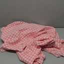 2 Pack Coral Pink Plaid Ruffle Gingham King Size Pillow Shams 20x36 inches, Washed Cotton Checkered Cottage Coquette Girls Pillow Covers for Bed/Sofa (20x36 inches, Coral Pink/White Plaid)