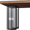 14.6"x 4" SFF PC Under Desk/Wall Mount Compatible with Dell OptiPlex SFF 9020 7060 7050 7040 5050 3050 Small Form Factor Desktop Computer with Anti Scratch Sponge (Black)