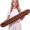 30 Inch Large Decorative Wooden Dough Bowl Decor, Oval