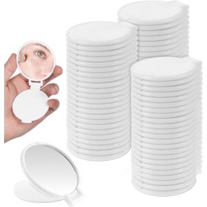 80pcs Compact Mirror Bulk Mini Round Folding Mirror Portable Pocket Mirrors Travel Makeup Mirrors for Purse Compact Circle GlassMirror Mini Foldable for Women Girls Daily Use Mothers Day Gift Favor